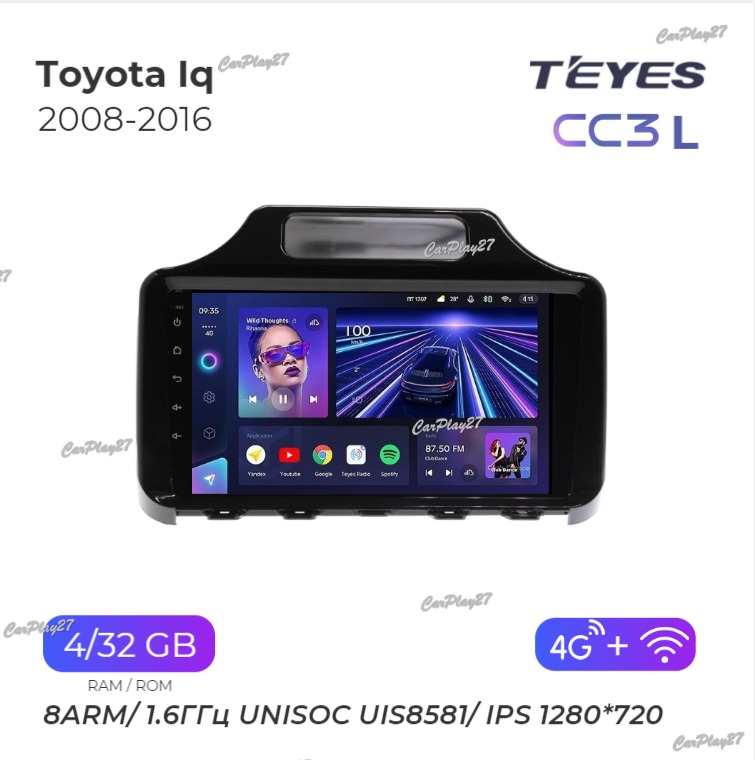 Магнитола штатная Toyota IQ 2008