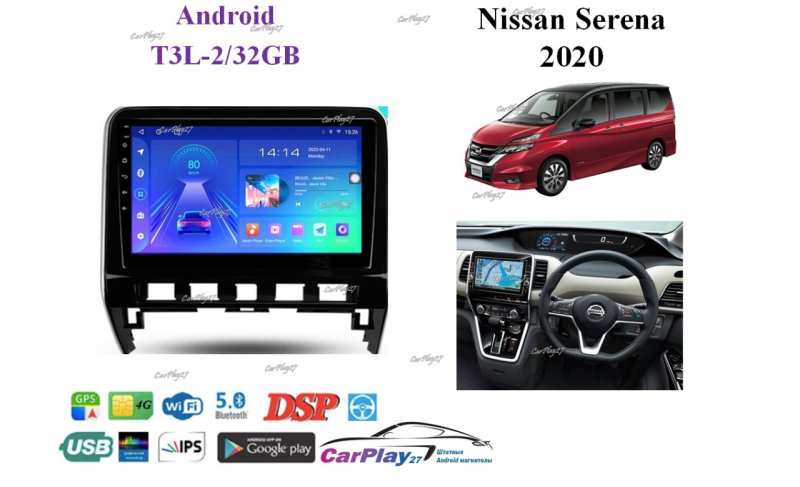 Магнитола штатная Nissan Serena 2020