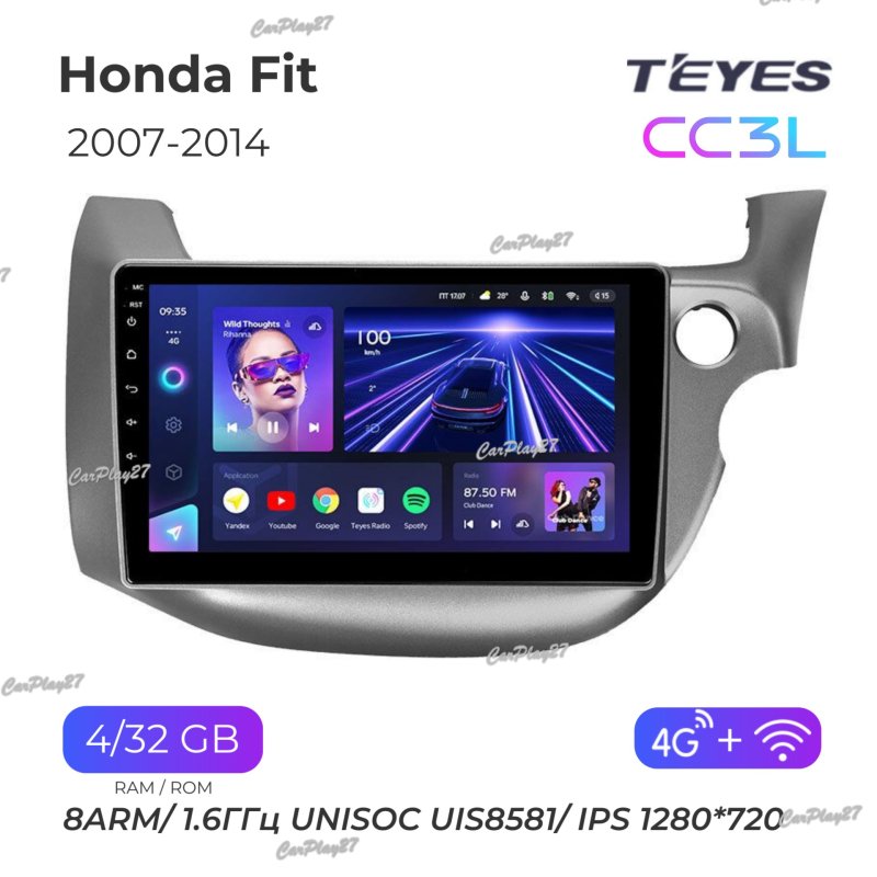 Магнитола штатная Honda Fit 2007