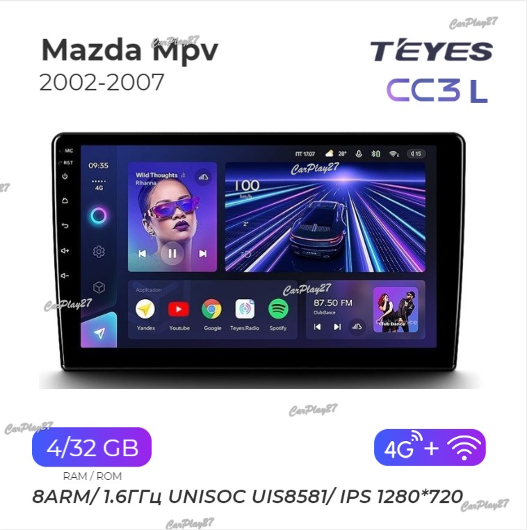 Магнитола штатная Mazda MPV 2002