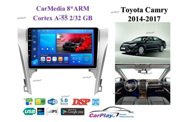 Магнитола штатная Toyota Camry 2014