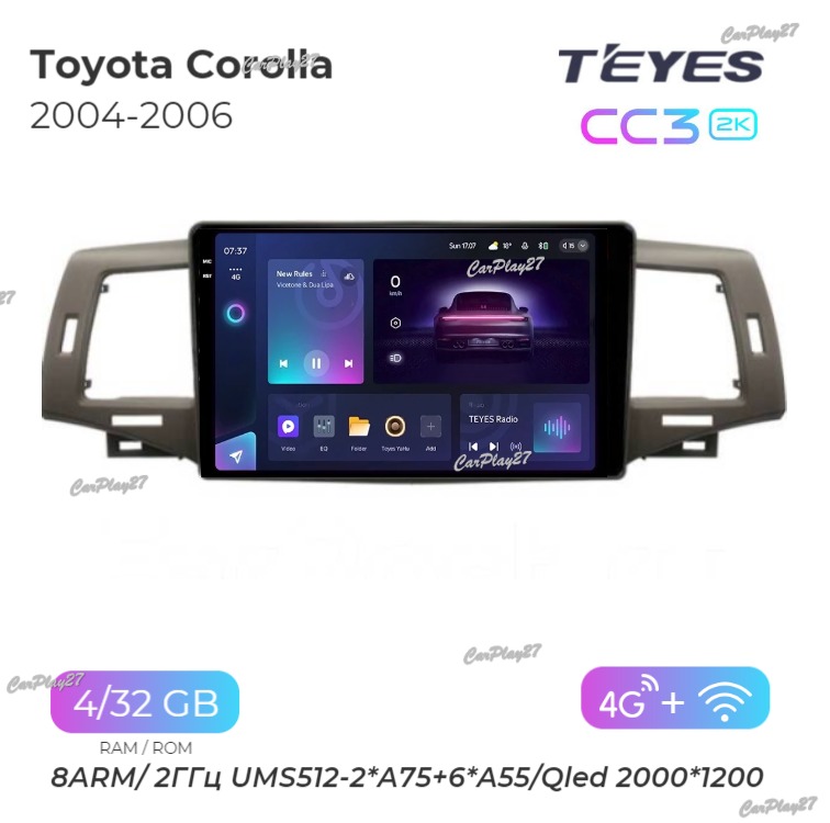 Магнитола штатная Toyota Corolla 2004